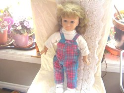 21" TALKING ORIGINAL PAMELA 1986 WONDER DOLLS , TAPE NEW IN PACKAGE